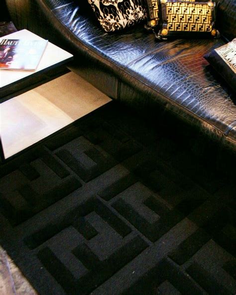 black fendi rug|fendi casa brand.